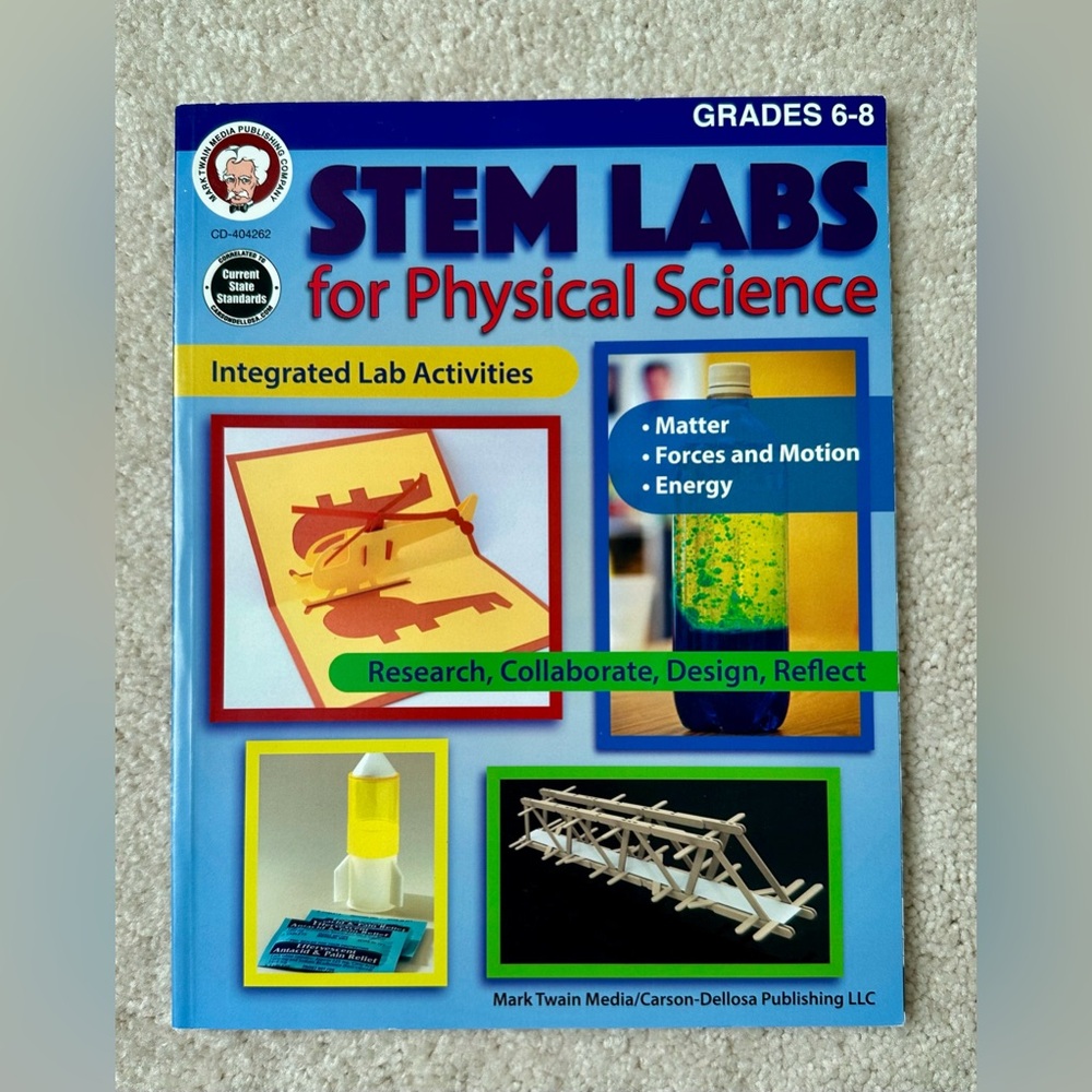 STEM Labs for Physical Science Workbook, Grades 6 - 8